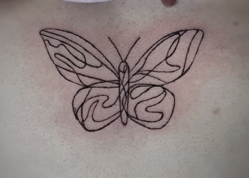 woman-chest-tattoo-butterfly-lineart