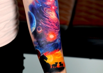 Coverup-cover-up-weltall-space-loewin-babys-lion-planet-galaxy-tattoo-