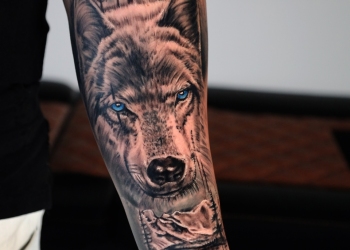 Wolf-wald-animal-tattoo
