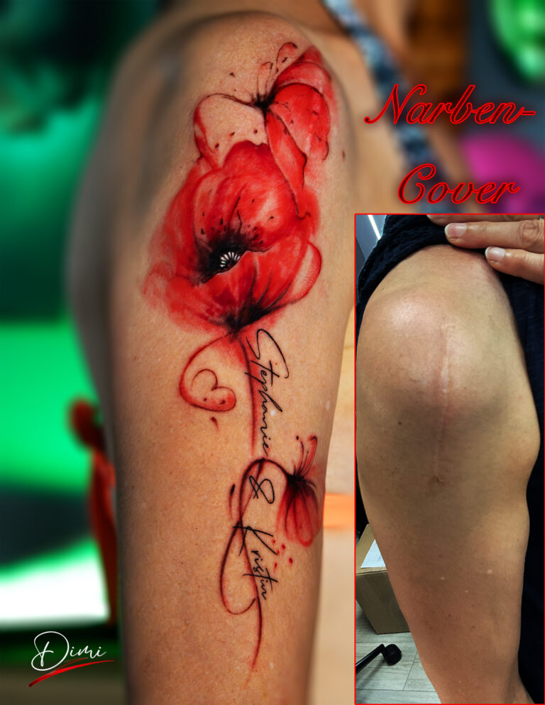 Narben Cover Tattoo tattoo studio dinkelsbühl Dimi tätowierer